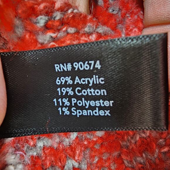 Boston Proper Womens Sweater Medium Pink Cable Knit Off Shoulder Stretch Classic - Picture 7 of 15